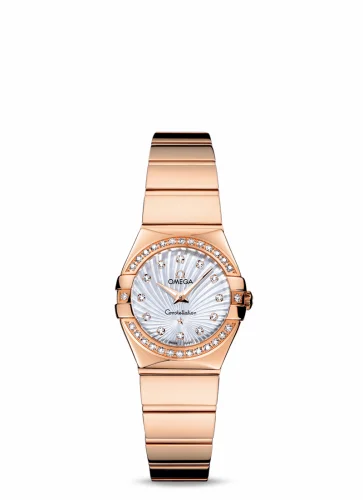 Omega Constellation Quartz 24 Polished Red Gold / Diamond / MOP Supernova 123.55.24.60.55.005 (12355246055005)